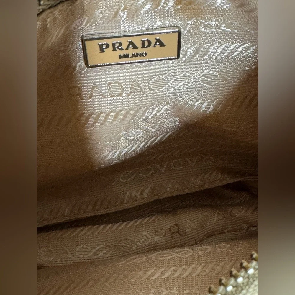 Prada Te-Edition 2005 Re-Nylon Shoulder Crossbody Bag in Beige/Cammeo Collor - Picture 5 of 16